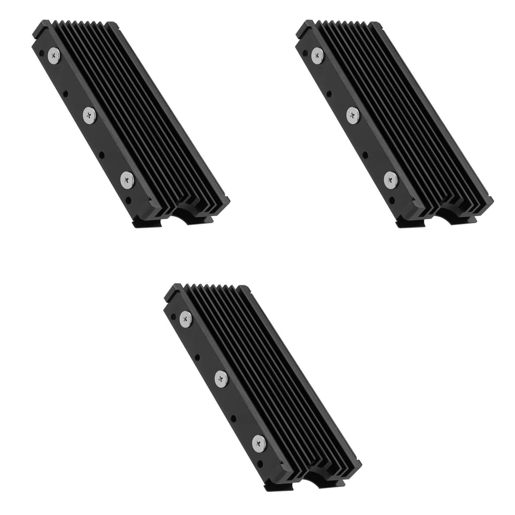ZORBES® 3PCS M.2 SSD Heatsink Aluminum 2280 with Thermal Silicone Pad for PC PS5 PCIE NVMe or SATA ZORBES® 3PCS M.2 SSD Heatsink Aluminum 2280 with Thermal Silicone Pad for PC PS5 PCIE NVMe or SATA
